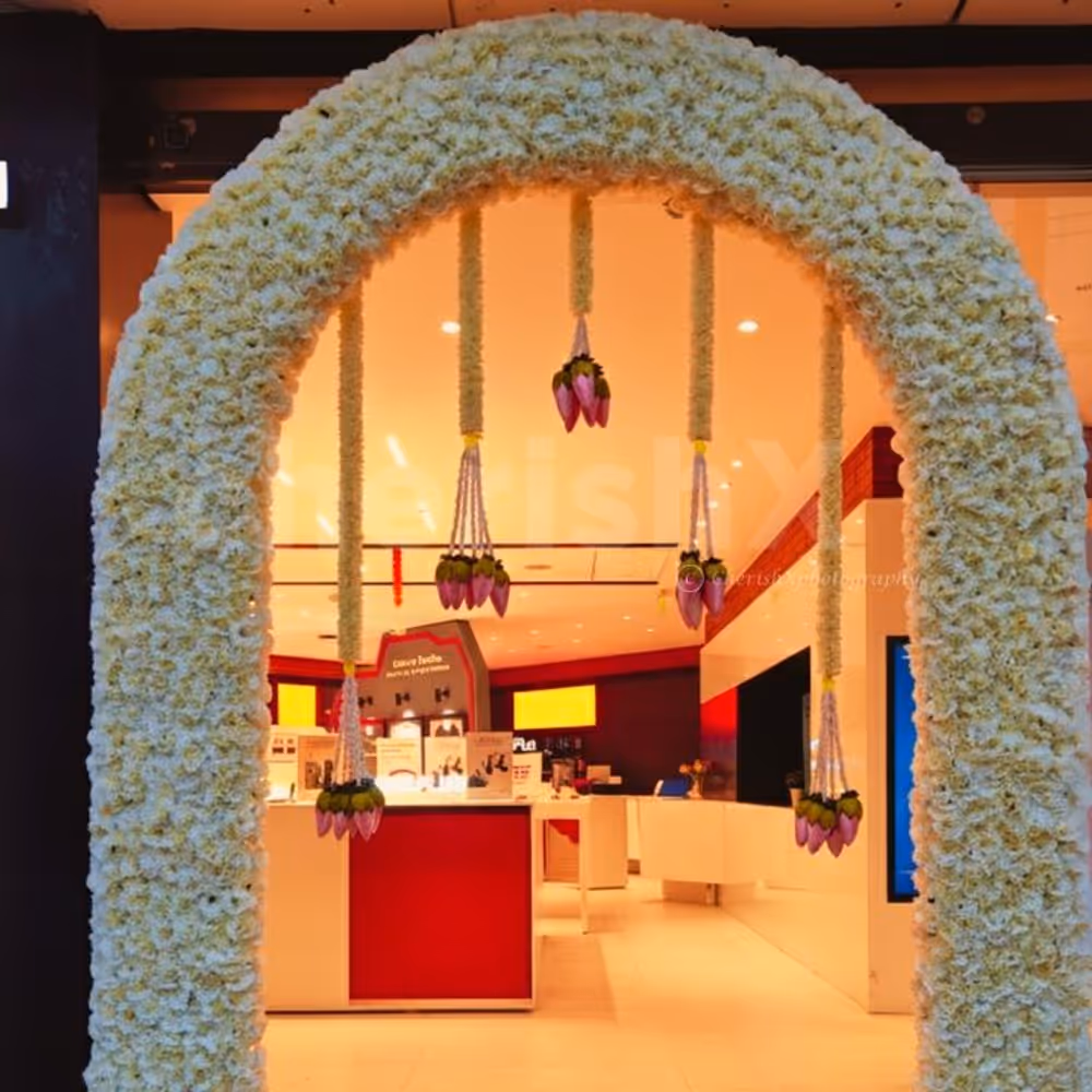 Lotus flowers decor bring spiritual charm and add to the charisma of the space