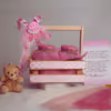 A pretty hamper that sends the message of excitement of a little princess.