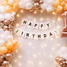 Cozy and colourful birthday party decor setup that every age group loves