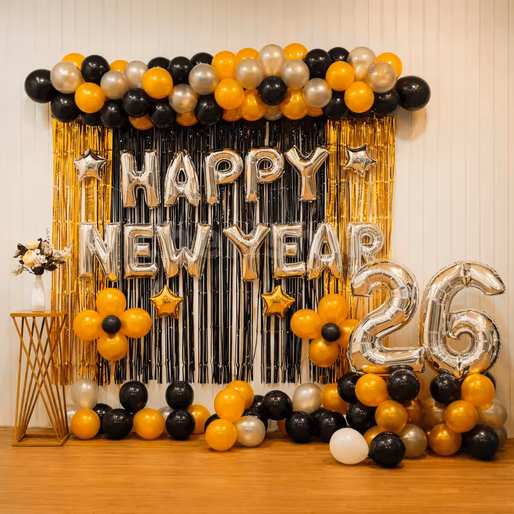 Happy New Year Simple Decoration