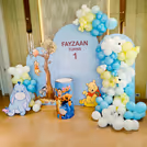 Pooh and Eeyore cutouts for warmth and whimsy.