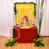 Add a burst of color to Ganesh puja with this Marigold & Rajni Floral Decor