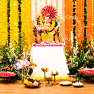 Ganesh Chaturthi Orange and yellow marigold flowers ensure festive serenity remains intact