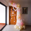 A love-dressed doorway and balloons