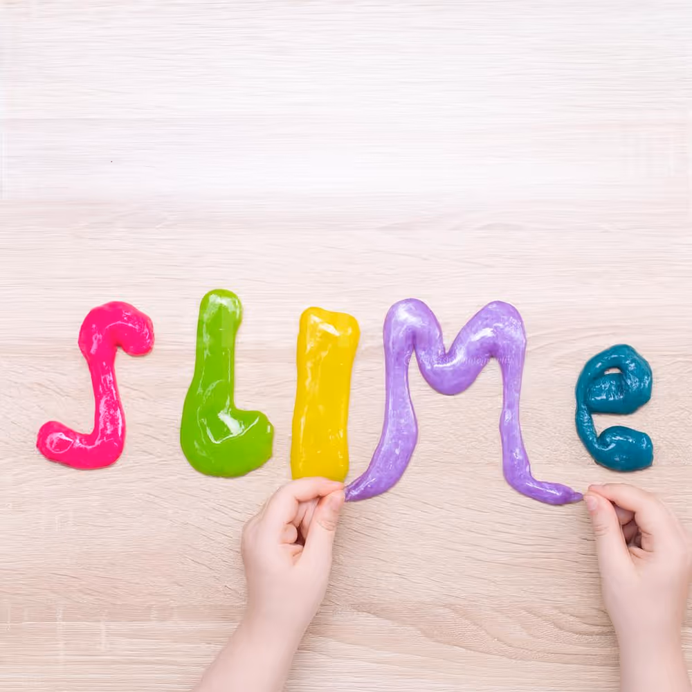 Squishy slime creations filled with glitter and fun
