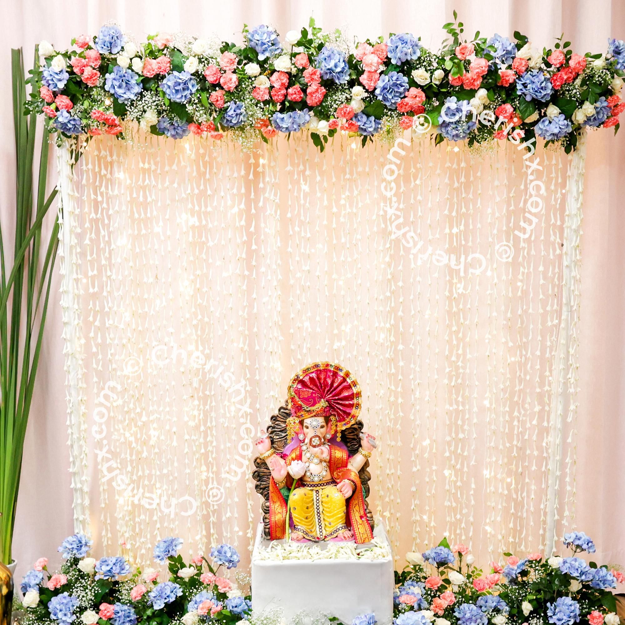 A variety of fresh flowers that add colour and fragrance to the ambience
