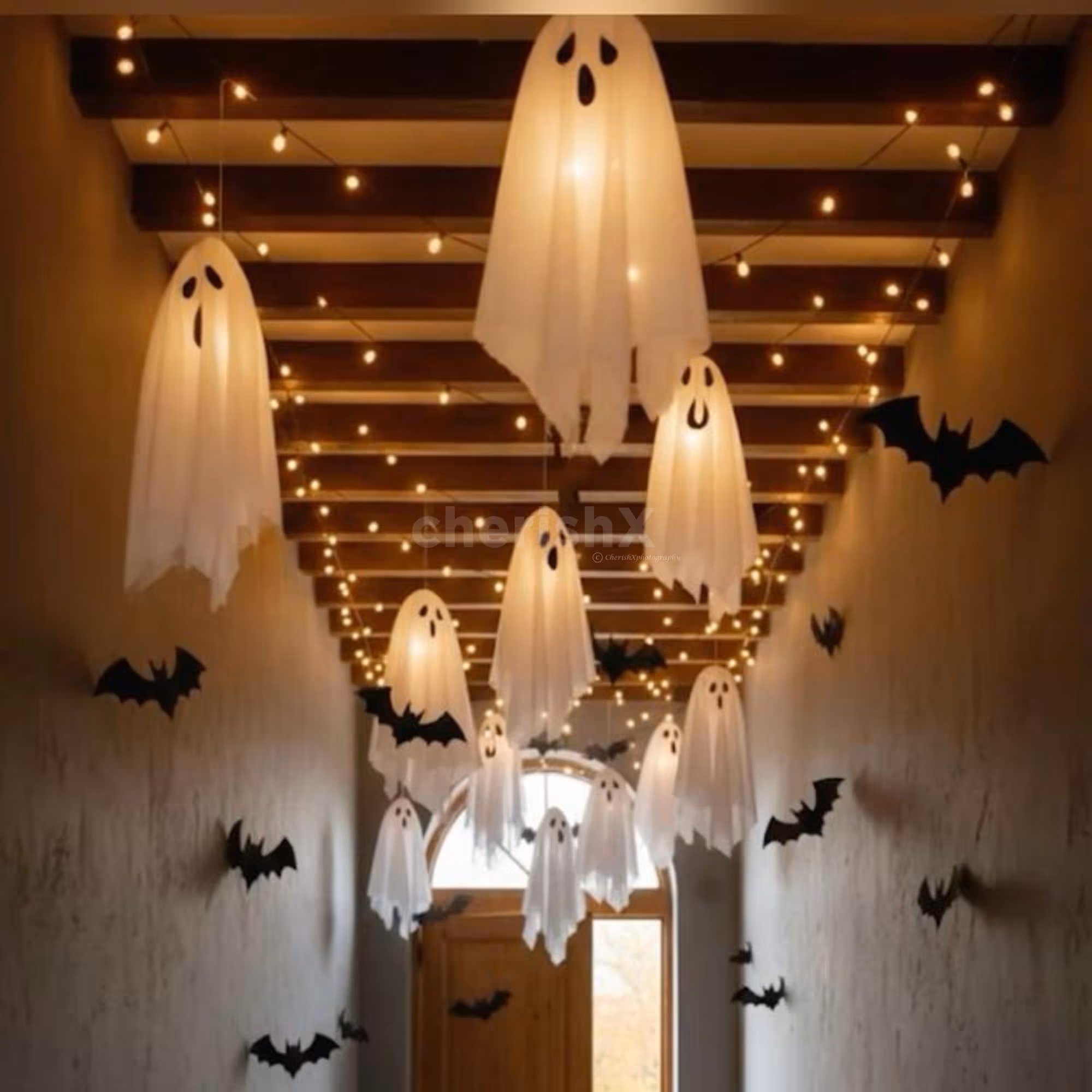 Add glowing ghosts and eerie charm to your Halloween ceiling décordécorp.