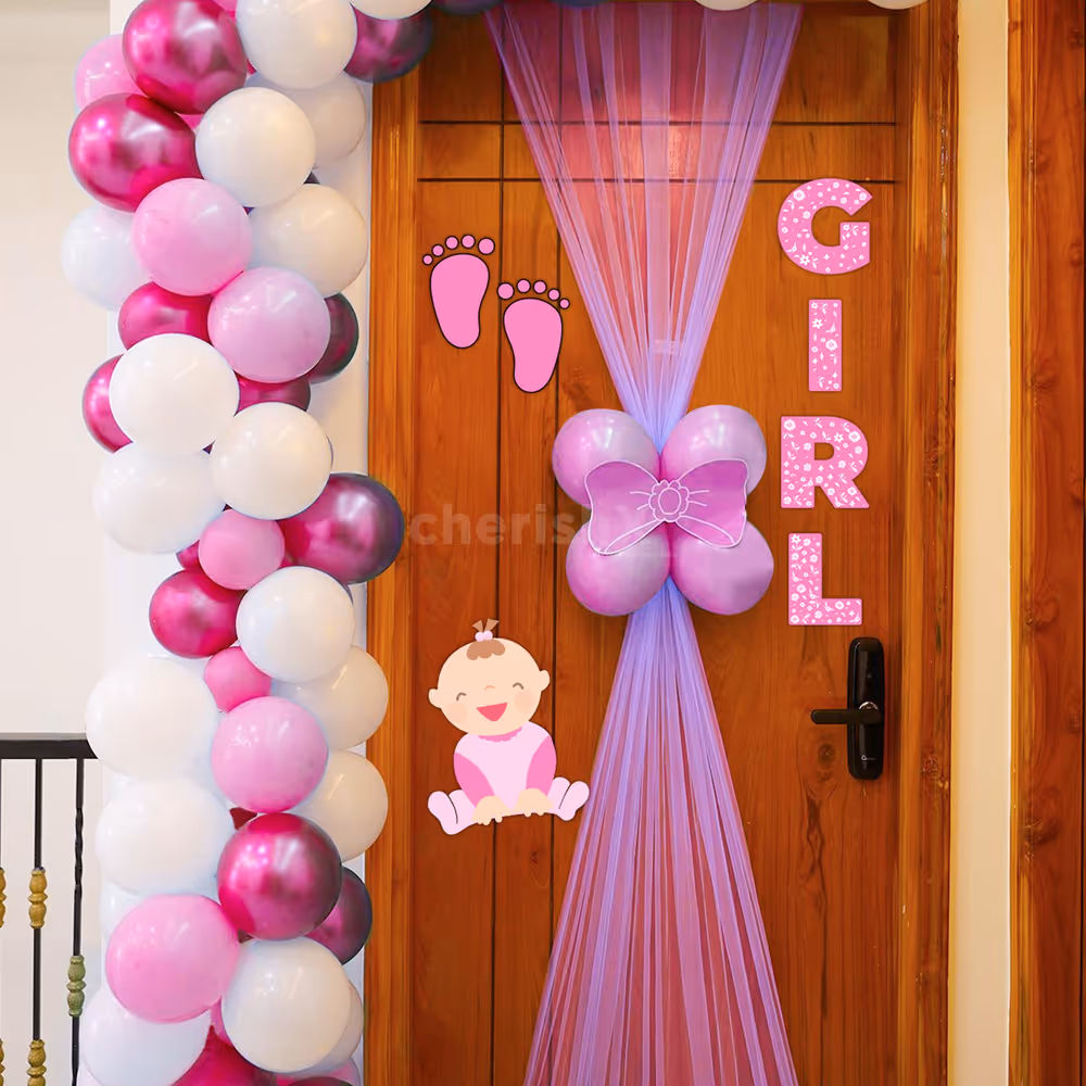 welcome home baby girl decor