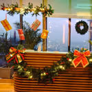 Warm fairy lights create a cozy and inviting atmosphere when Christmas is around