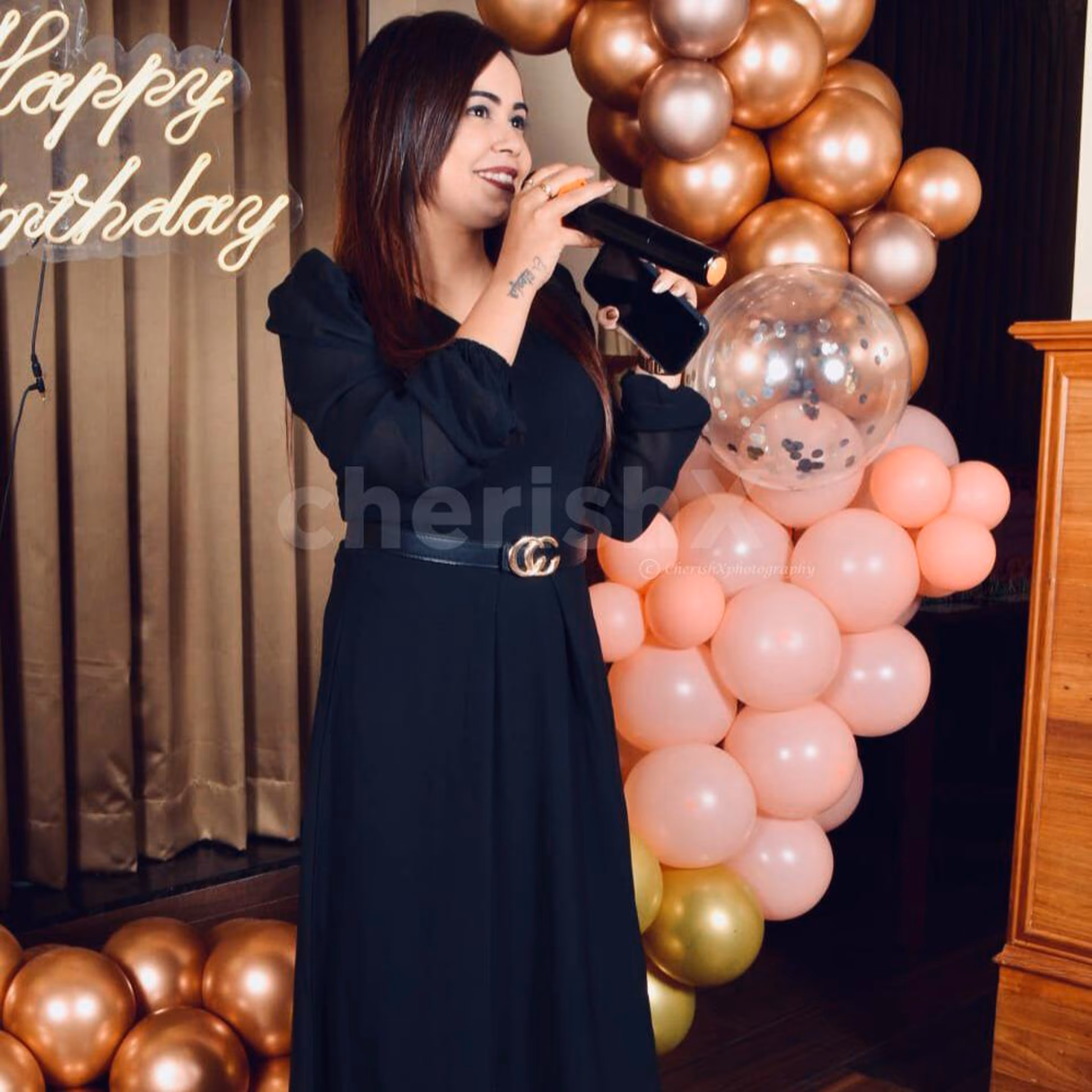 Vibrant Female Anchor For Party