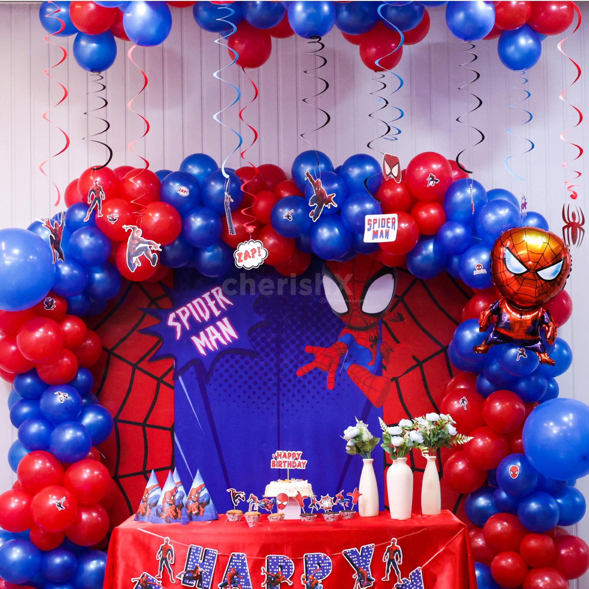Squad goals activated with the coolest kids birthday Spiderman decor theme