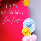 A birthday party that overflows with love, color, and fun in the pool!