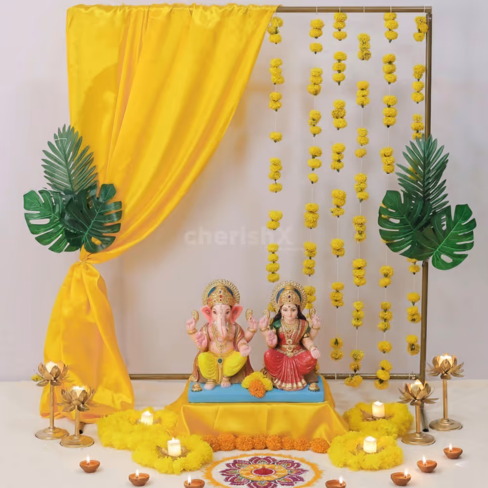 Easy DIY Ganesha chaturthi decoration