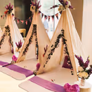 Wish themed tents with beautiful decoration to make sleepover memorable