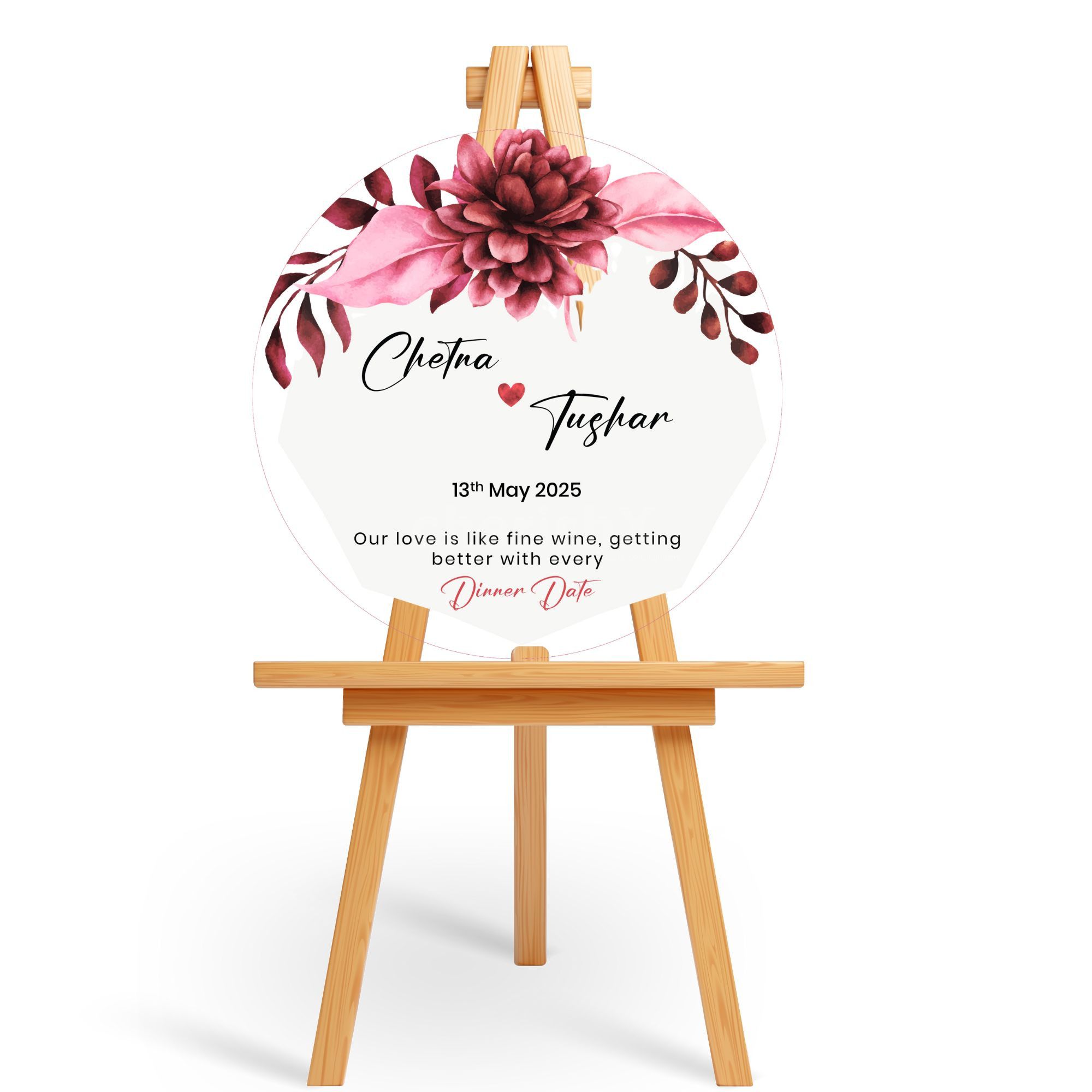 Add a Personalized  Welcome Board with Balloons
