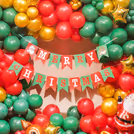 Playful reindeer balloon elevates the joyful Christmas vibes in the atmosphere