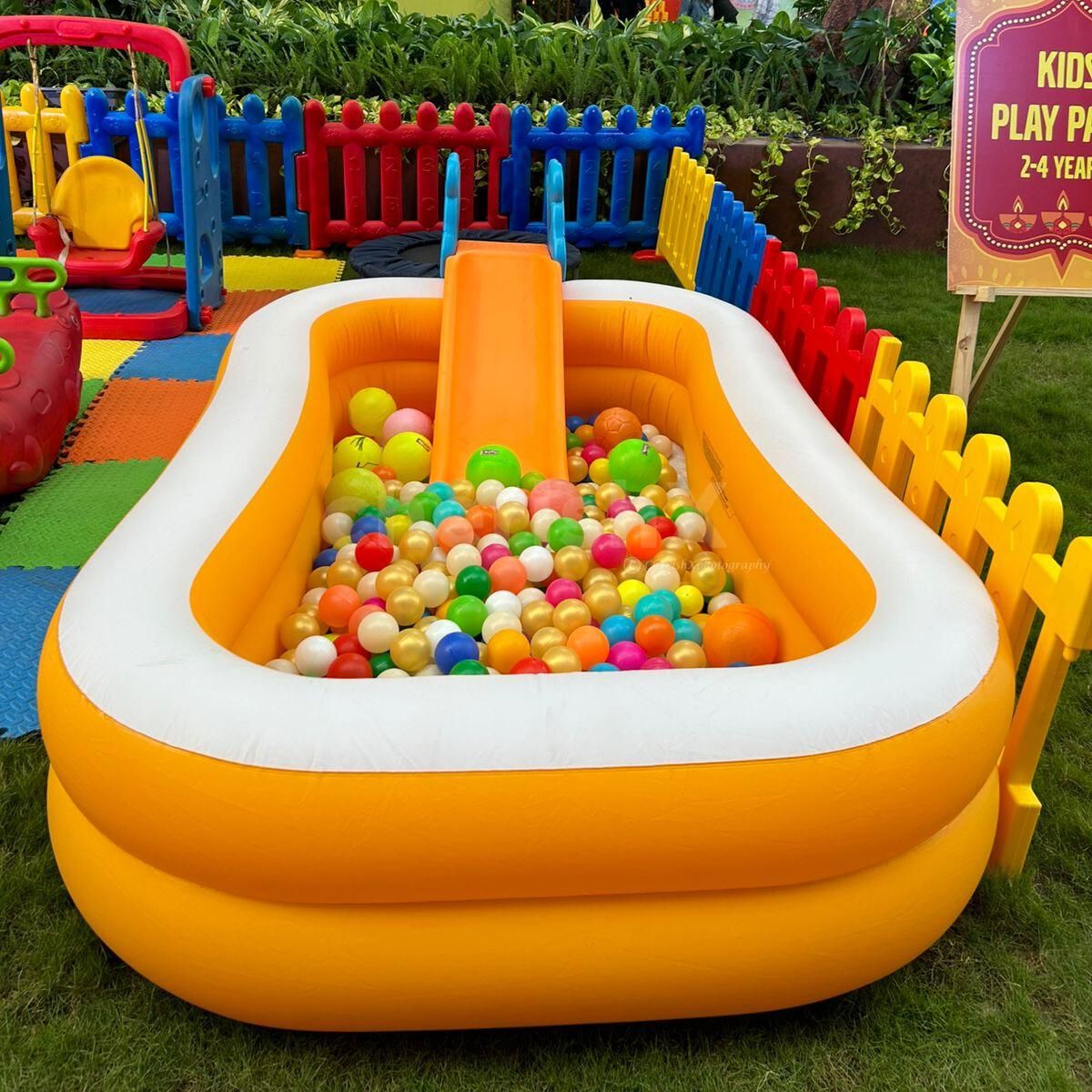 Diy Ball Pool Ball Pit With Slide For Toddlers Get A Birthday