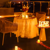 Pivate terrace candlelight dining by hilton
