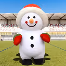 Bulky Life-size Snowman Mascot — photo 1
