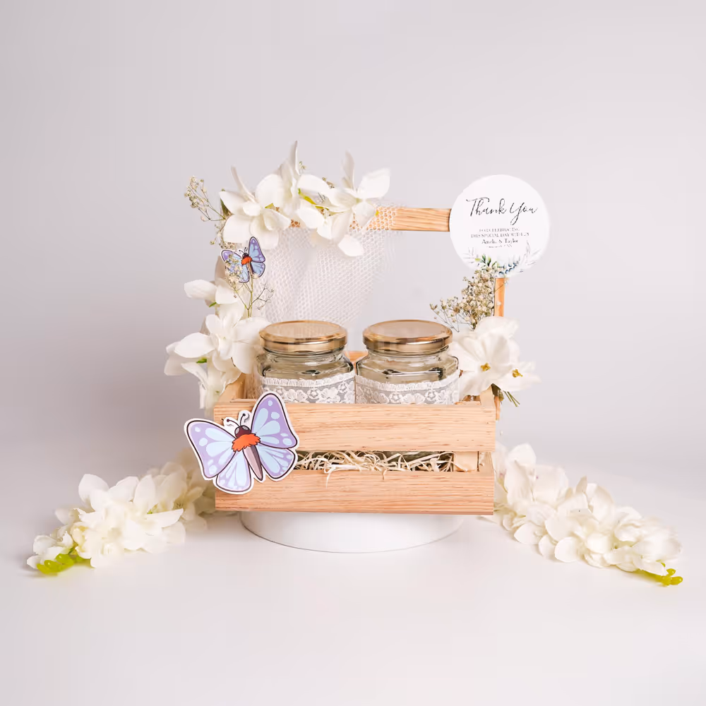 A gorgeous flowered hamper for an unforgettable birthday.