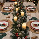 Dining table decoration DIY kit for Christmas party