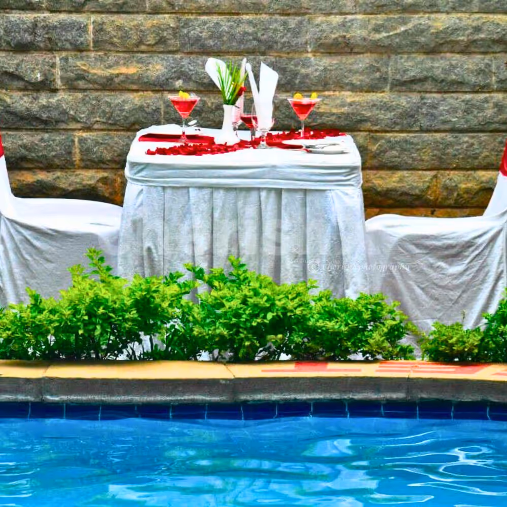 Romantic Poolside Candlelight Dinner in Koramangala