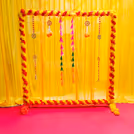 Orange and yellow marigold garlands are ideal for Ganpati sending holy vibes