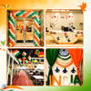 Immerse in the spirit of patriotism with tri-colour decor.
