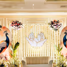 Fresh flowers' fragrant bunches add  purity symbolising renewal and beauty