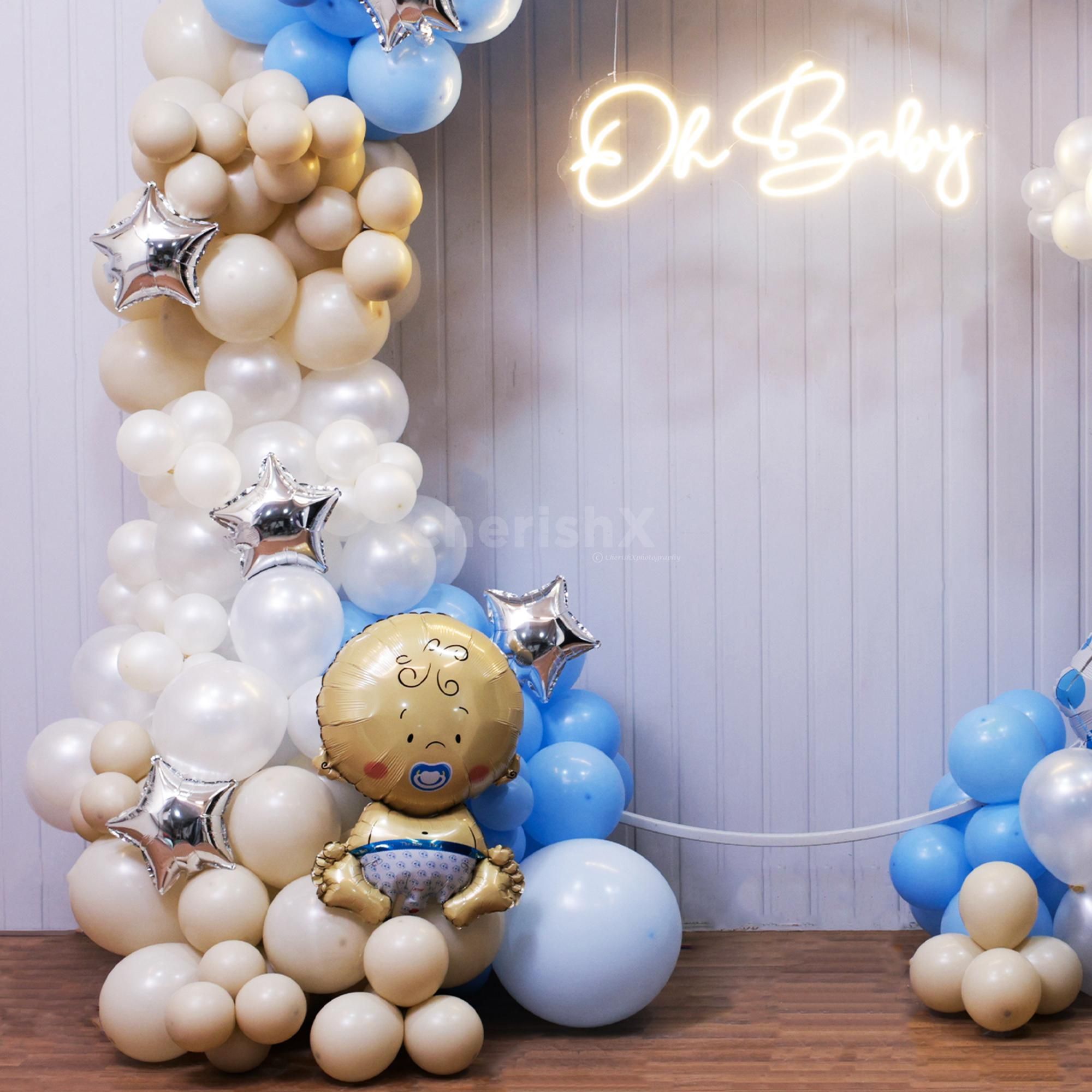 Tiny toes growing hearts celebrating the sweetest news with family joy baby shower decor