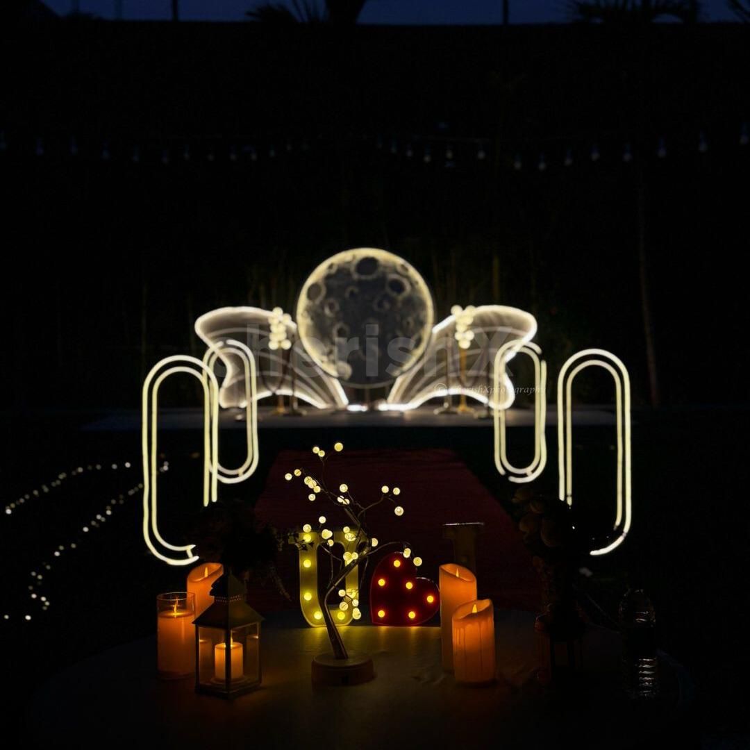 Welcome to Romance - Start your evening with refreshing welcome drinks under the stars.