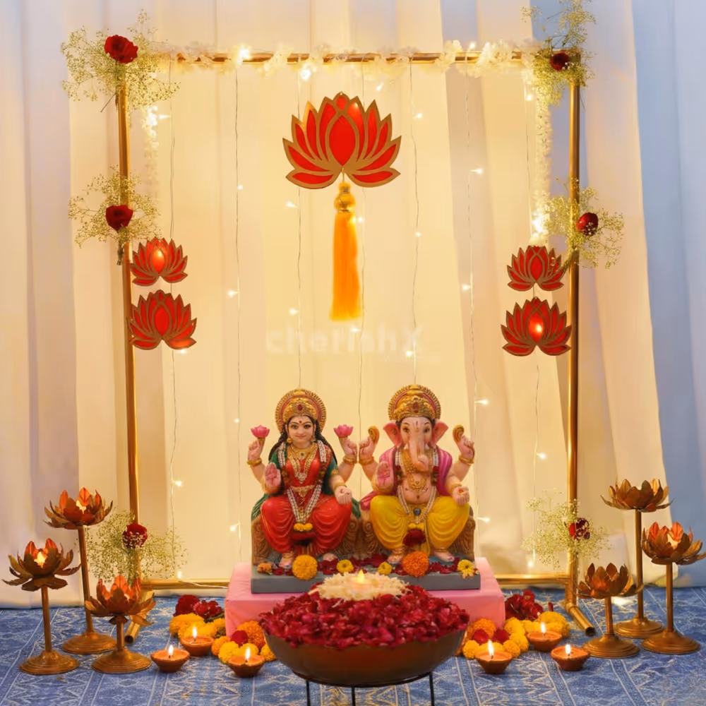 Elevate your Diwali celebration with our mesmerizing Diwali backdrop kit – a DIY solution that adds style to your festival of lights!