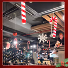 Christmas cafeteria ceiling decoration package