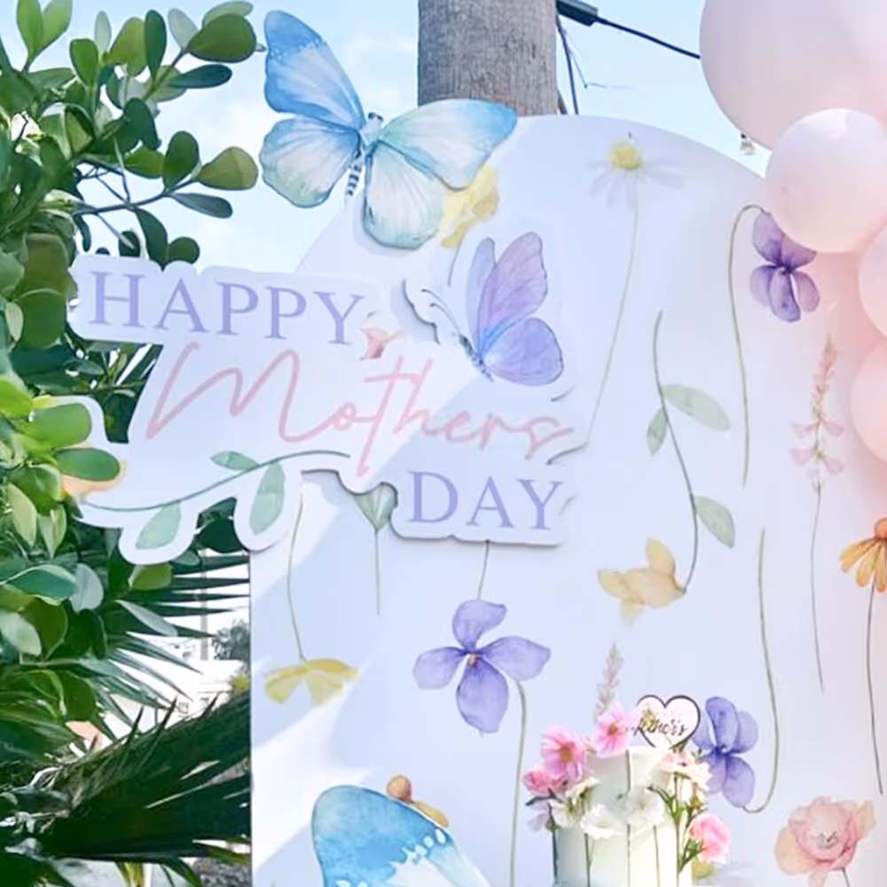 The whimsical butterfly sunboard is ideal for photo opportunities.