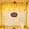 “Happy Diwali” sunboard cutout enhances Diwali mood for visitors and staff