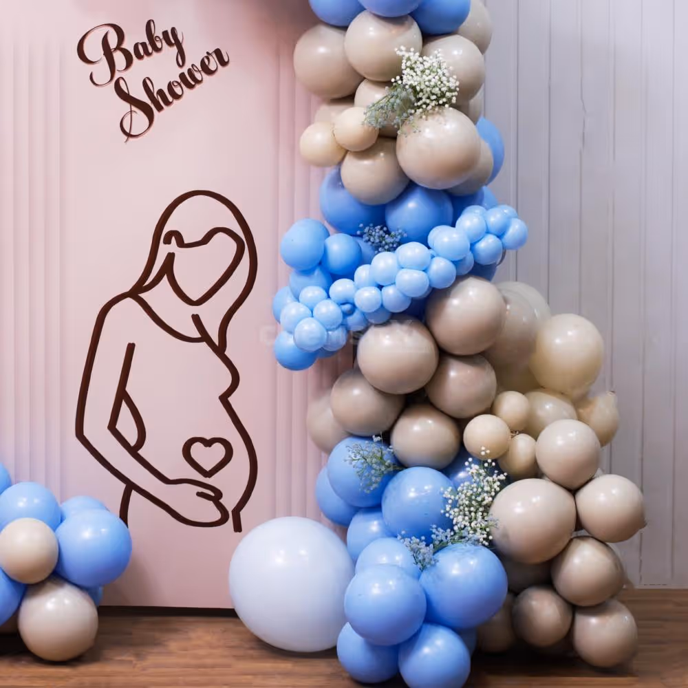 Love laughter and baby cuddles are the perfect baby shower trio for parents