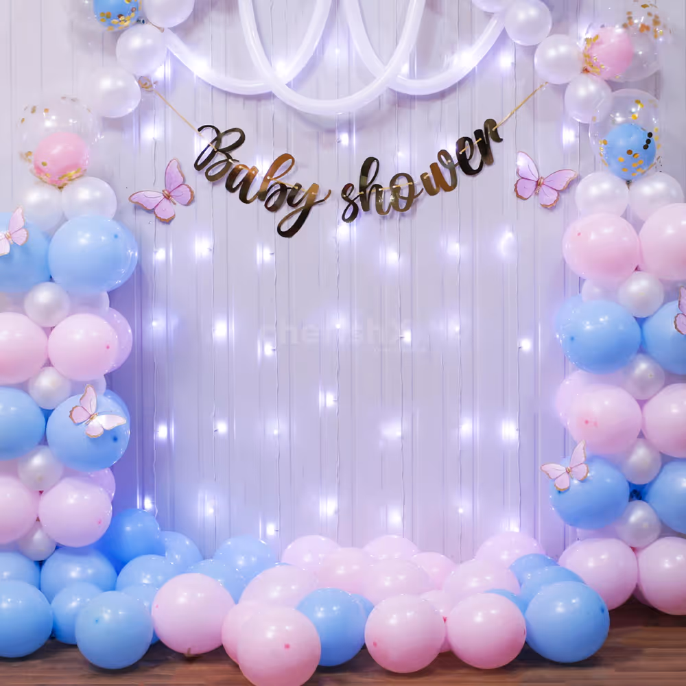 Balloons in Balloons are ready to pop the baby bash