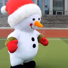 Bulky Life-size Snowman Mascot — photo 4