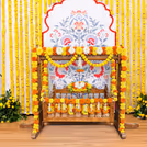 A traditional cradle decor send the pure vibes and fills heart with love