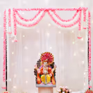 White net fabric with soft fairy lights soothes eyes and soul