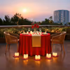 Beautiful romantic poolside dining with your partner in gurugram, candlelight dinner in delhi ncr