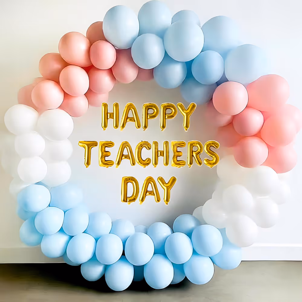 Soft pastel colours create a calm and joyful background for a perfect party