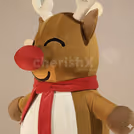 Our bulky reindeer is all set to pose for festive holiday pictures!