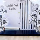 Custom sun board cut-outs in a set pattern create a unique and elegant décor