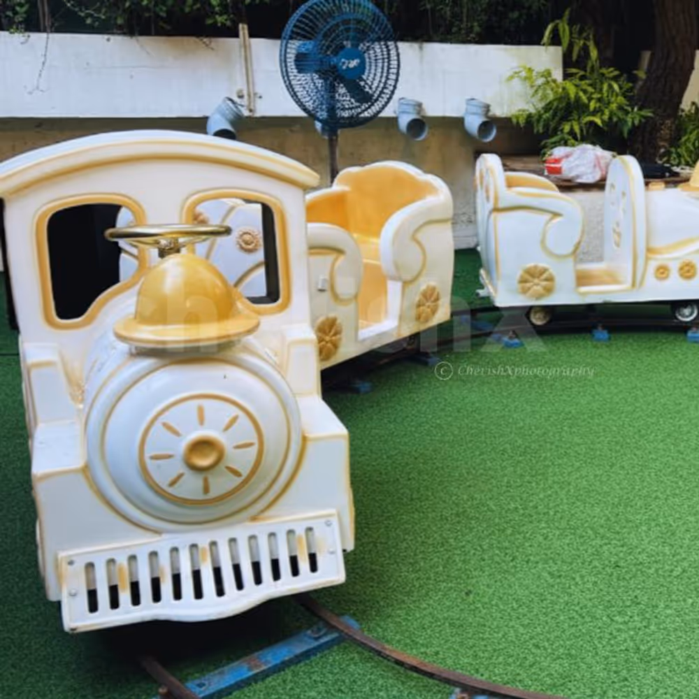 Hop on the electric train for endless fun at your child's party