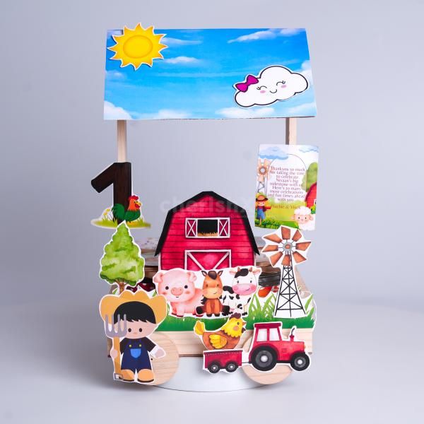 Mini wooden cottage and themed jars create a delightful present.
