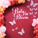 Blush balloons in the air our little angels almost here