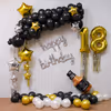 Shimmery Frills and colorful balloons for celebration vibes of birthday bliss