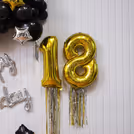 Chic decor for adults birthday vibes creating magic with whiskey foil balloon