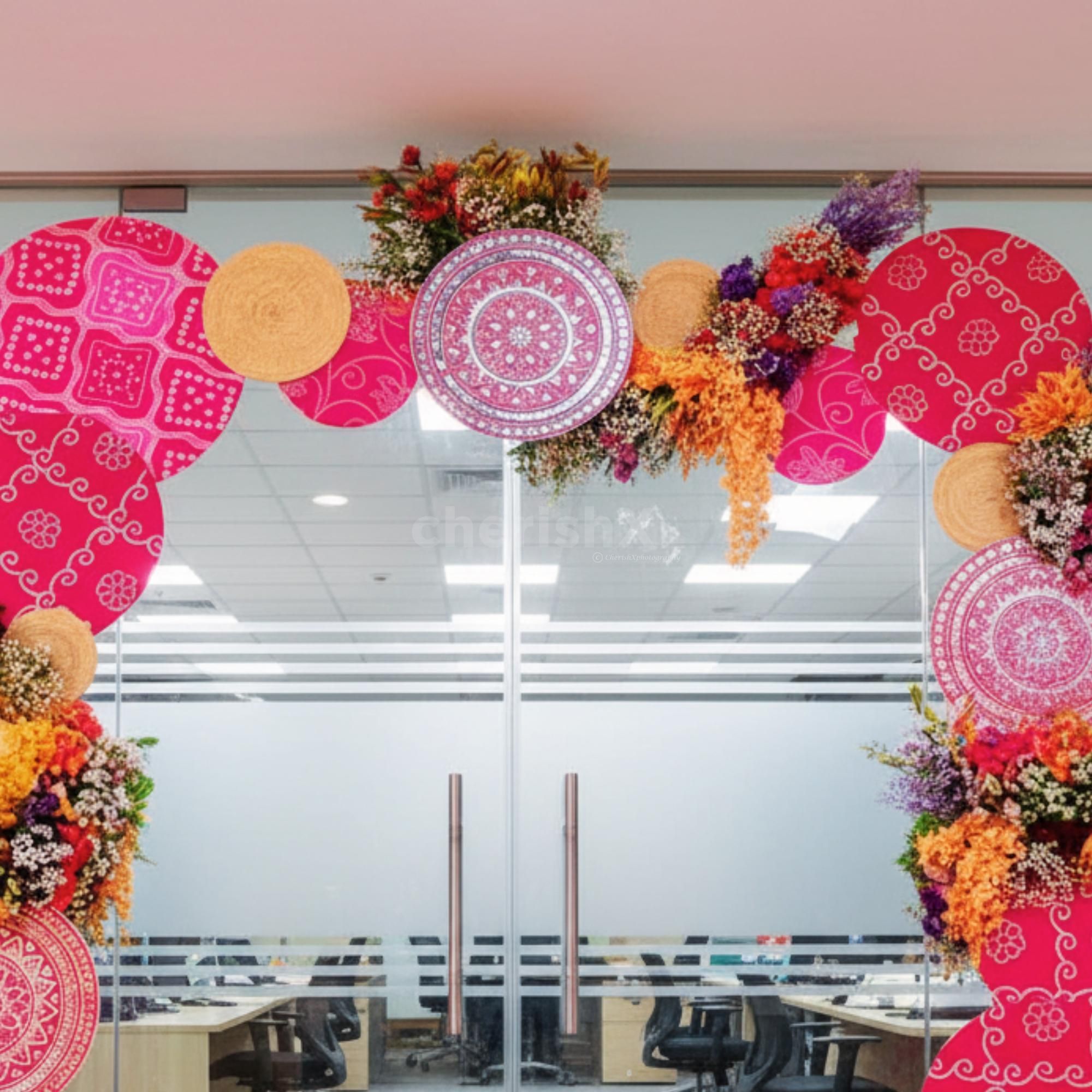 Handcrafted elements elevate the cultural celebration vibes of the venue.